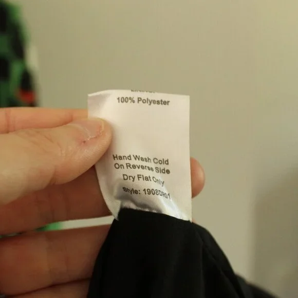 Choosy Green Animal Print One Sleeve Dress Size XL - Picture 9 of 13